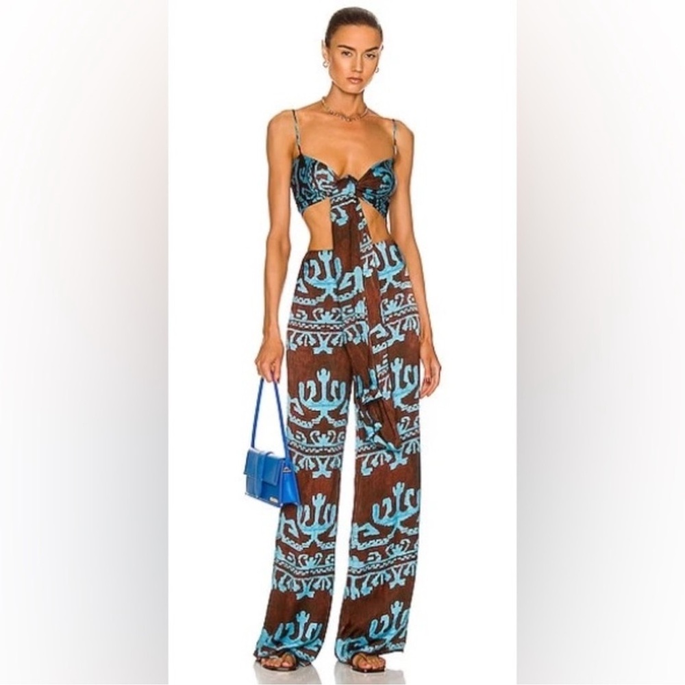 Alexis Printed Pant and Top Set in Oceano